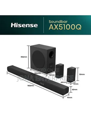 Hisense Ax5100q Soundbar 5.1 Channel Soundbar