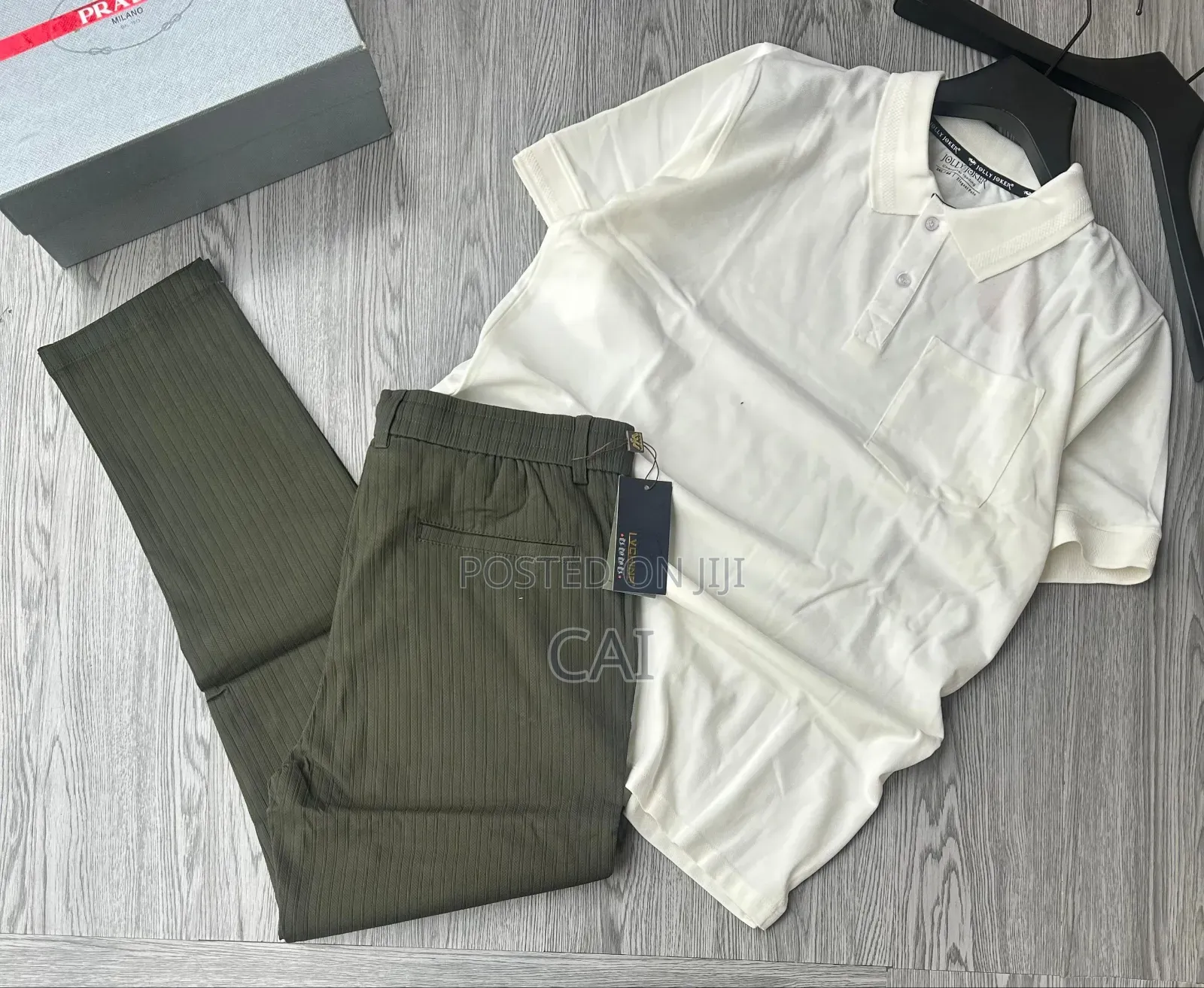 Premium Casual Men's Polo Shirts and Jogger Pants.