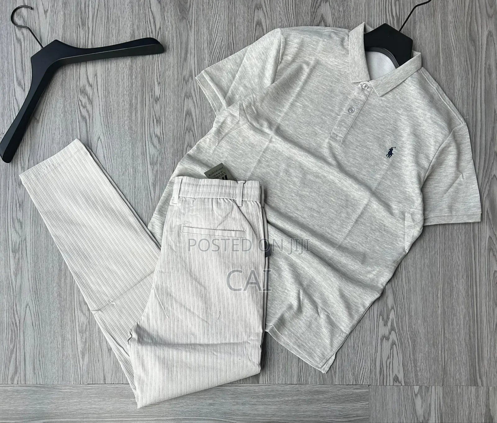 Premium Casual Men's Polo Shirts and Jogger Pants.