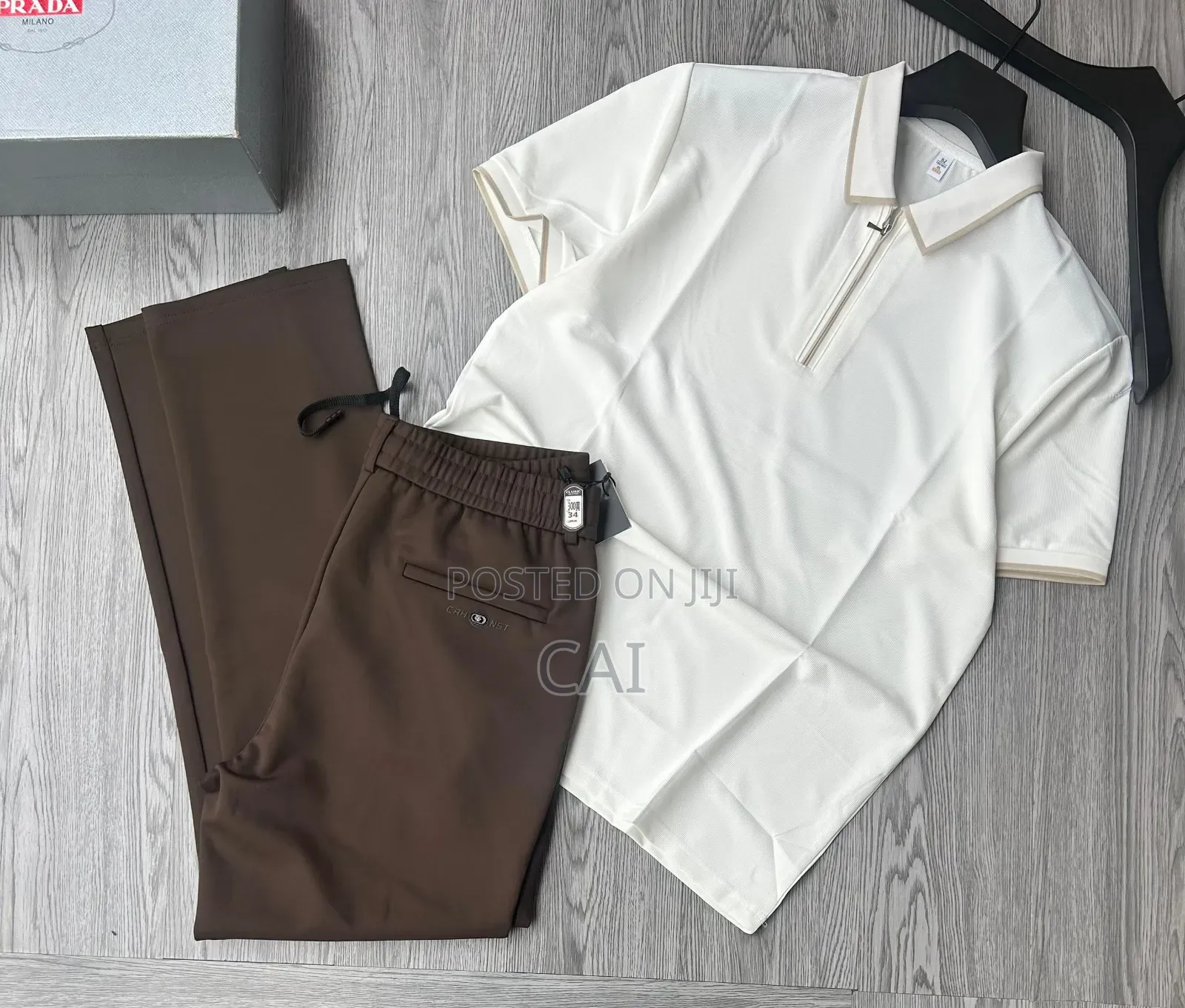 Premium Casual Men's Polo Shirts and Jogger Pants.