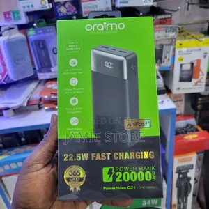 22.5w Fast Charging Oraimo Power Bank 20000mah