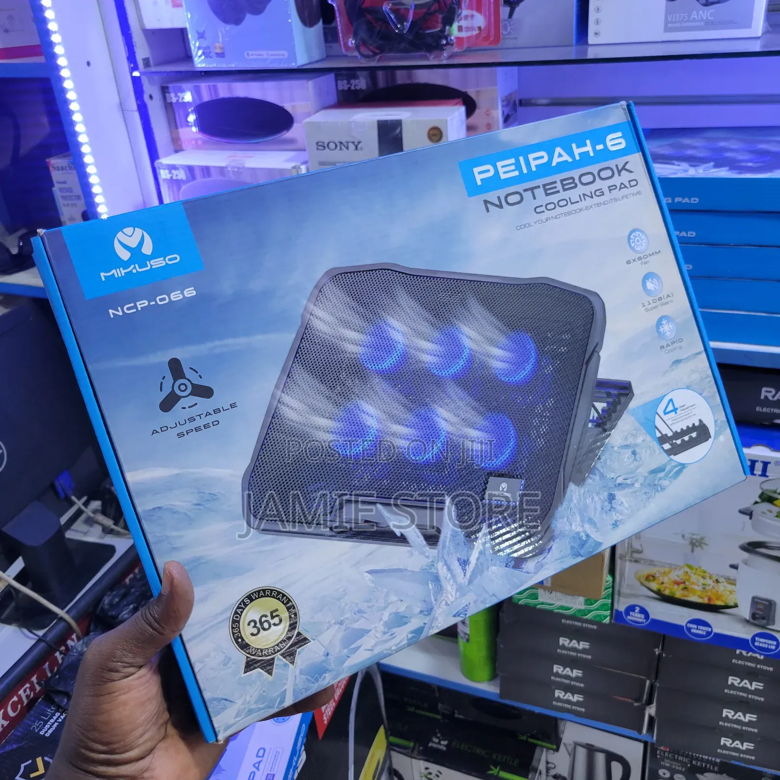 Notebook Cooling Stand With 6 Core Fans