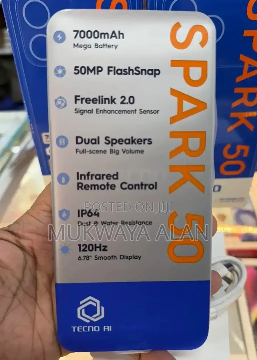 New Tecno Spark 50 128 GB Blue