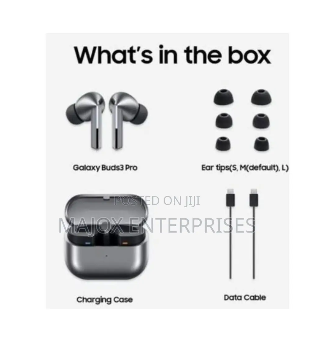 Samsung Galaxy Buds 3 Pro Wireless Earbuds - Noise Cancellation Silver