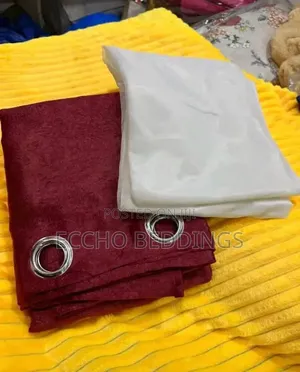 Plain Door Curtains