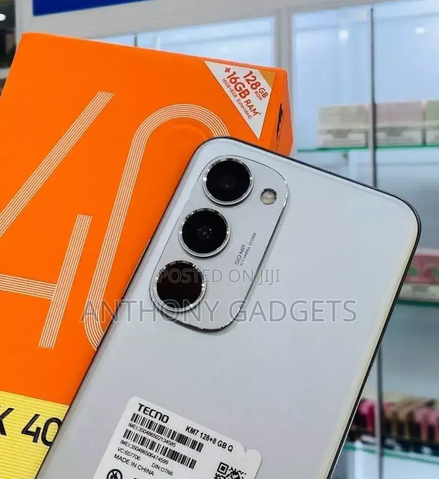 New Tecno Spark 40 Pro+ 256 GB White