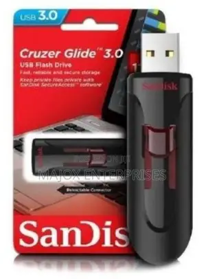Sandisk 128gb Scruiser Glide Usb 3.0 Flash Drive - Black
