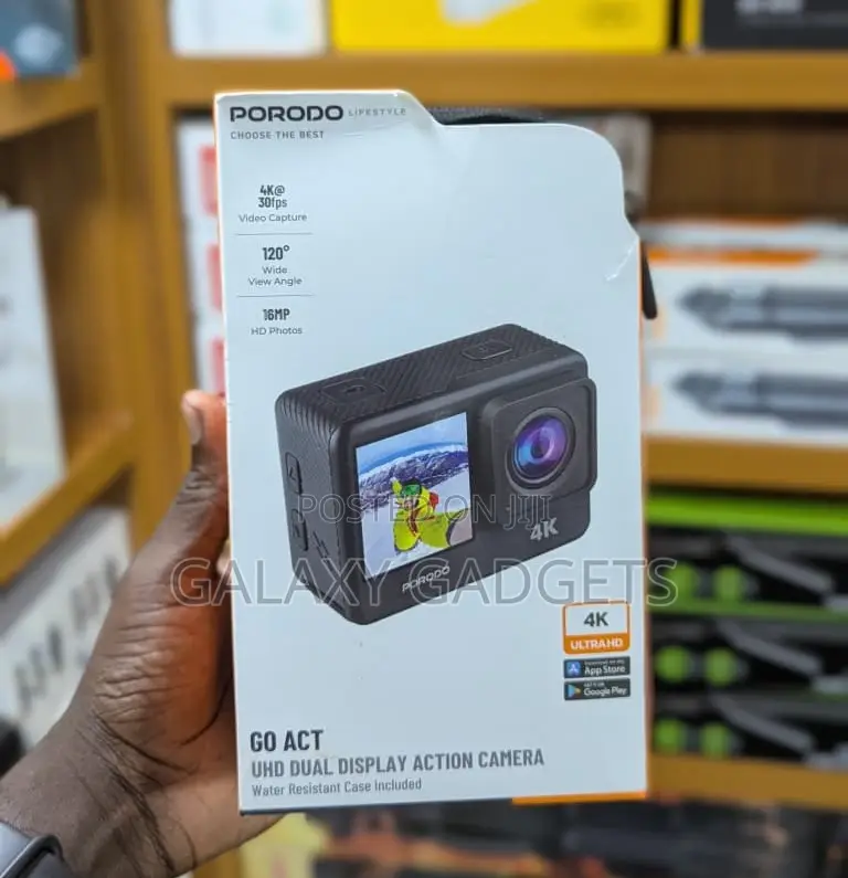 Porodo Go Act Fully Waterproof Uhd Action Camera
