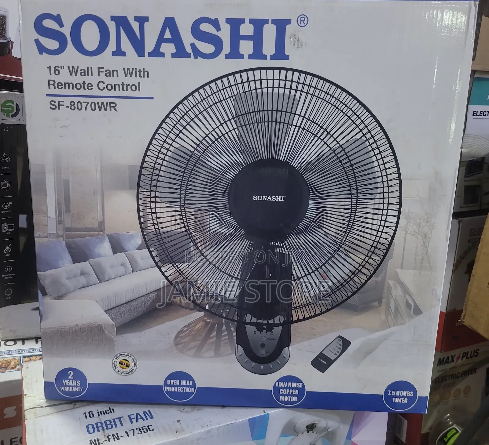 Sonashi Wall Fan With A Remote, Sonashi Wall Fan