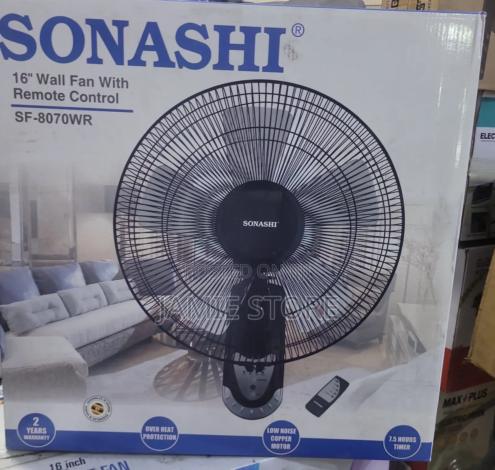 Sonashi Wall Fan With A Remote, Sonashi Wall Fan