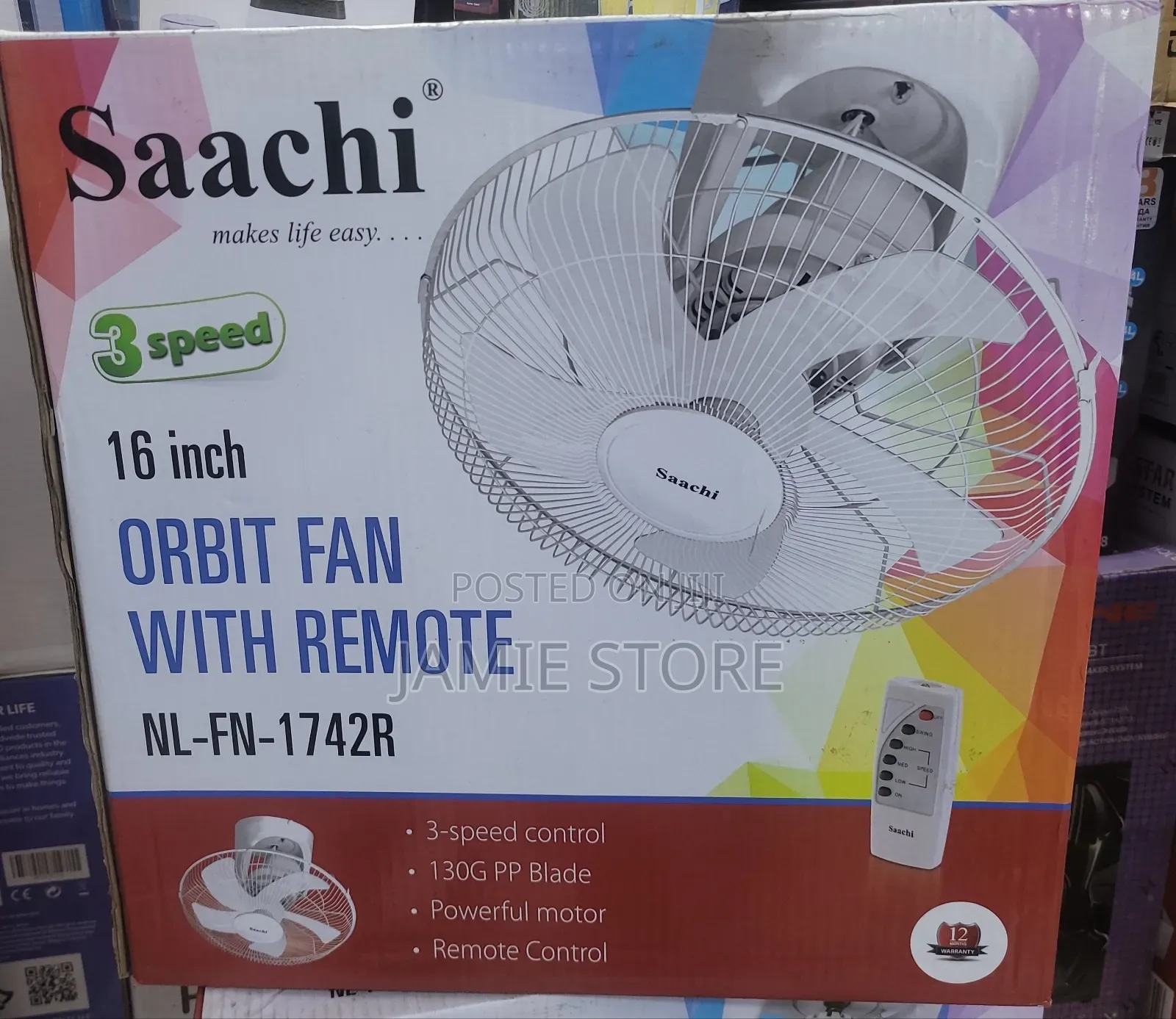 Saachi Ceiling  Fan With Remote, Saachi  Ceiling Fan