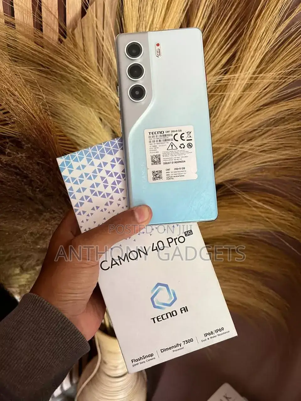 New Tecno Camon 40 Pro 5G 256 GB Blue