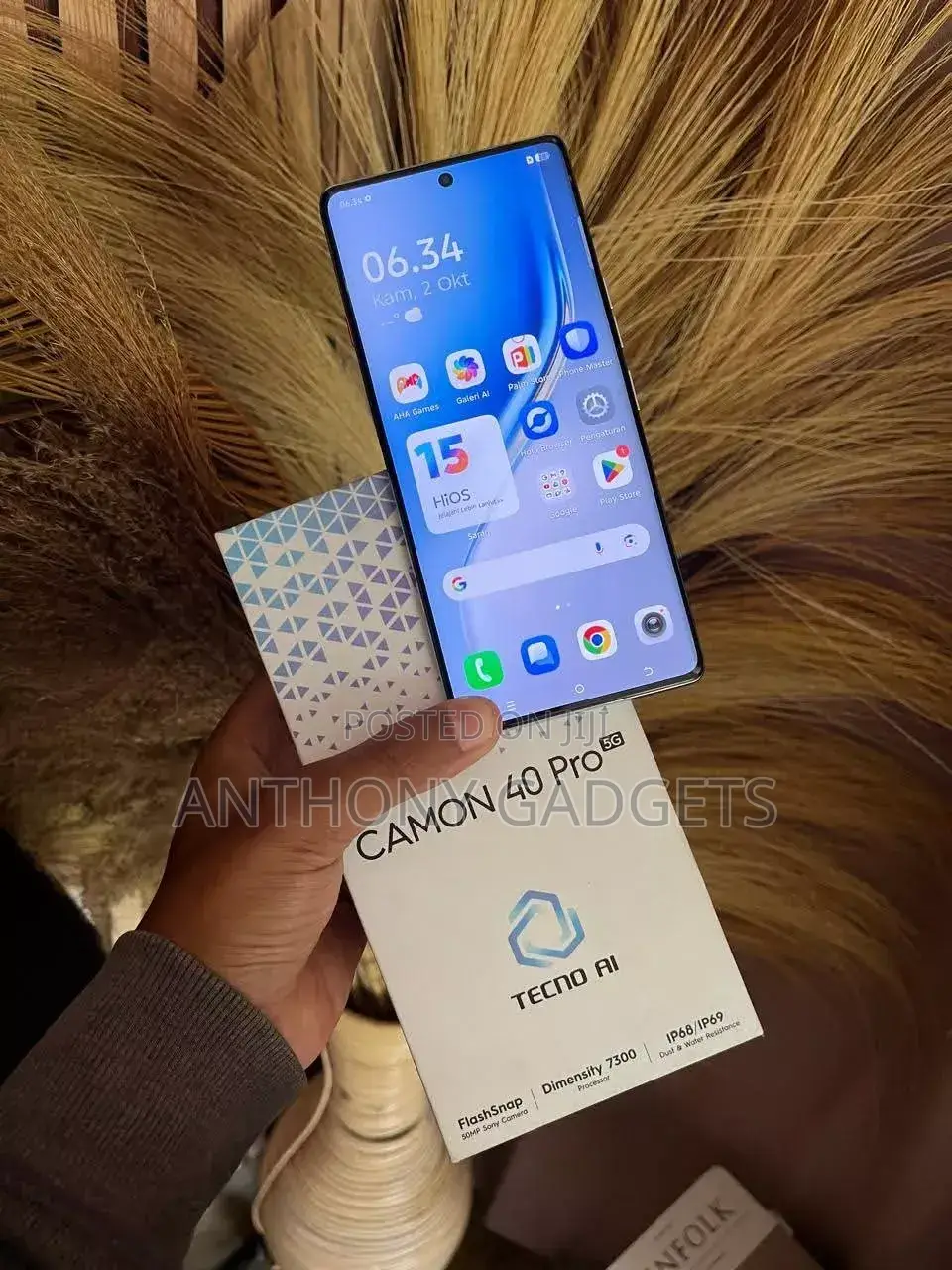 New Tecno Camon 40 Pro 5G 256 GB Blue