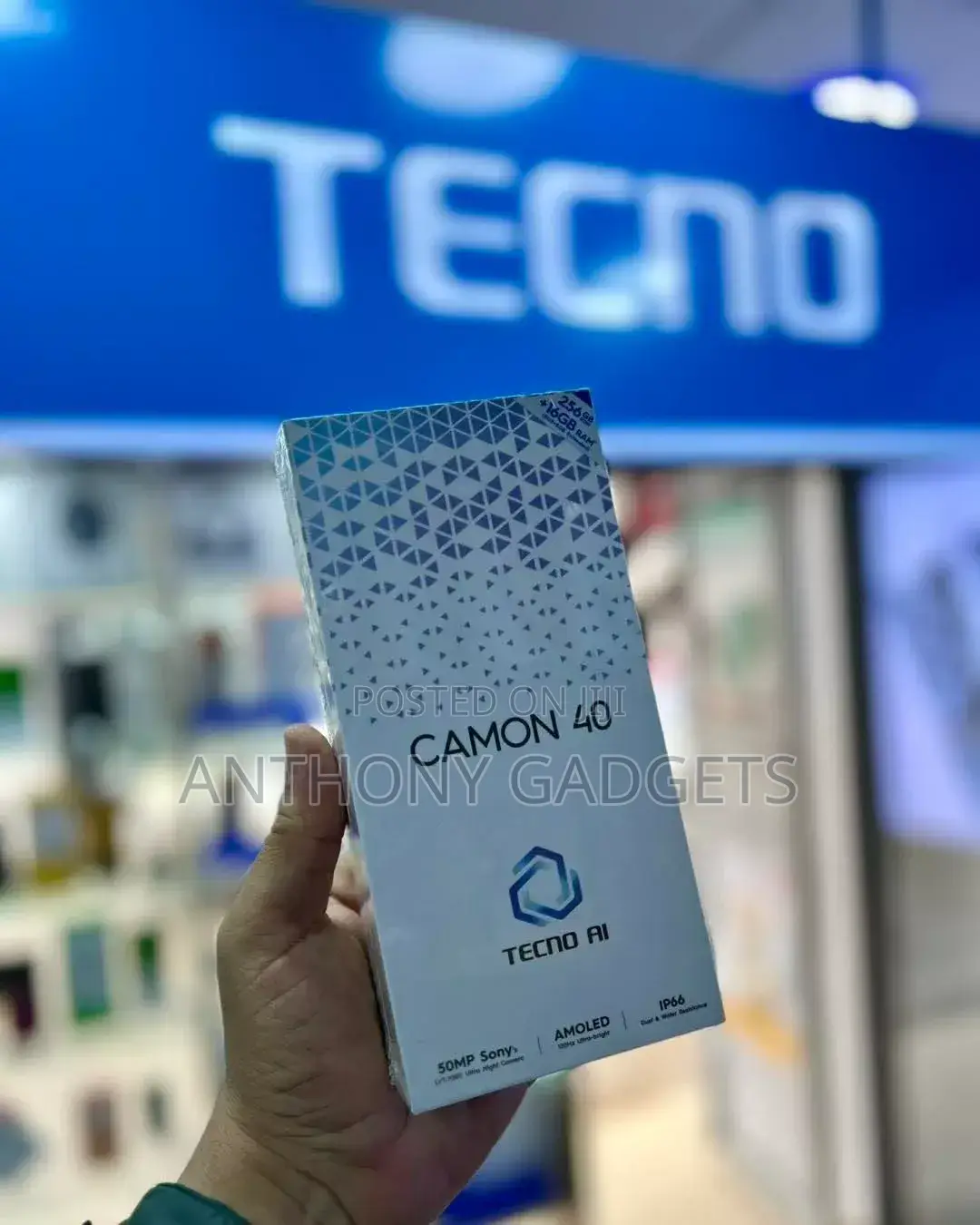 New Tecno Camon 40 256 GB Black