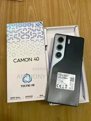 New Tecno Camon 40 256 GB Black