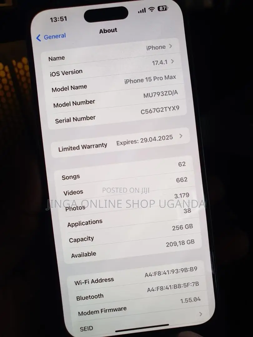 Apple iPhone 15 Pro Max 256 GB Gray