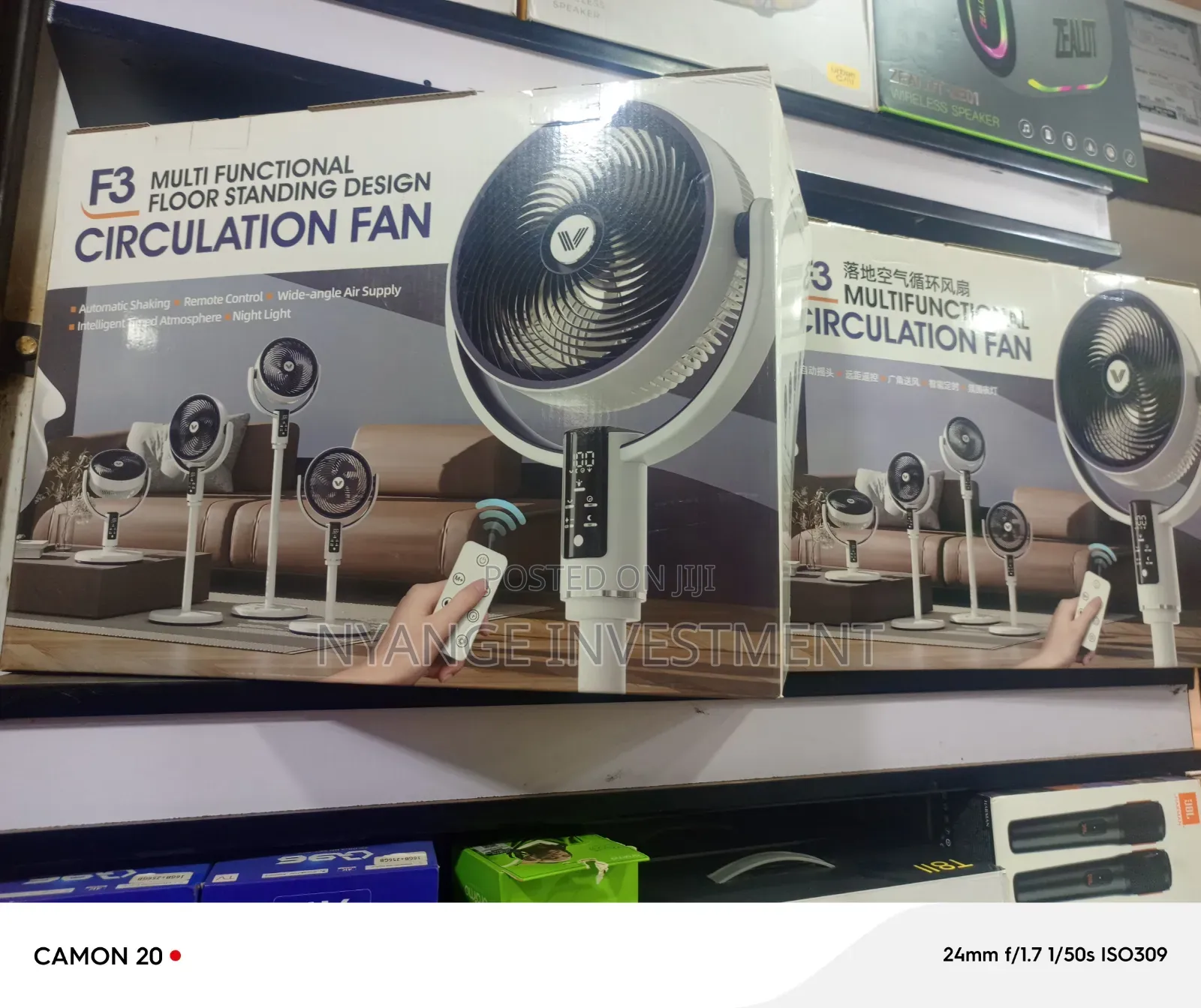 Foldable, Table and Floor Stand Fan