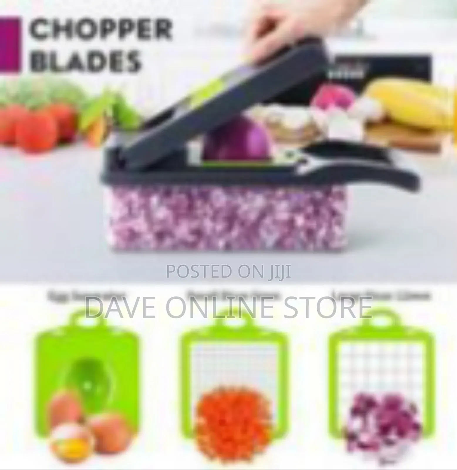 Multi-Functional Manual Vegetable and Food Chopper With Collection