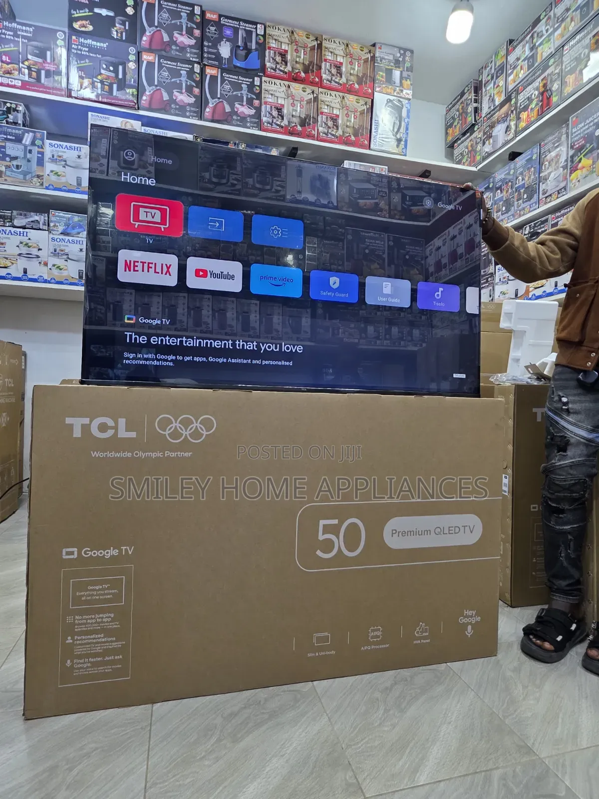 TCL 50p7l Model 50inches Premium Qled4k Android Tv With 3year Warranty