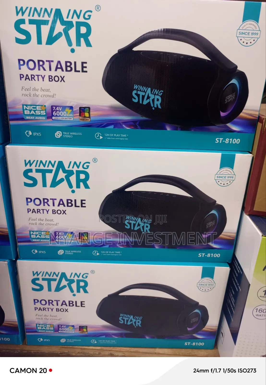 Portable Party Box Wireless Speaker . Winning Star