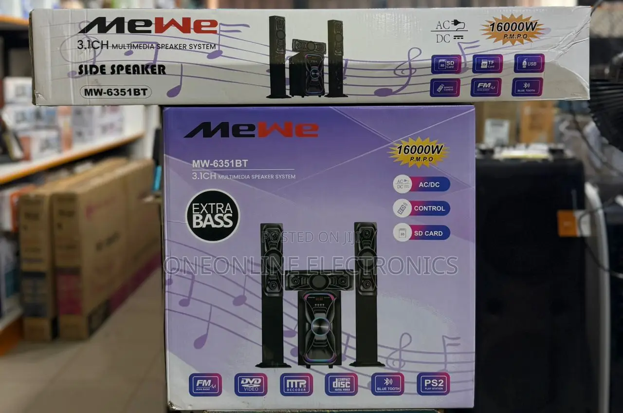 Multimedia Speaker System With a 16000w Pmpo Output and Extra Bass