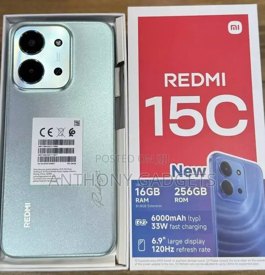 New Xiaomi Redmi 15C 4G 256 GB Green