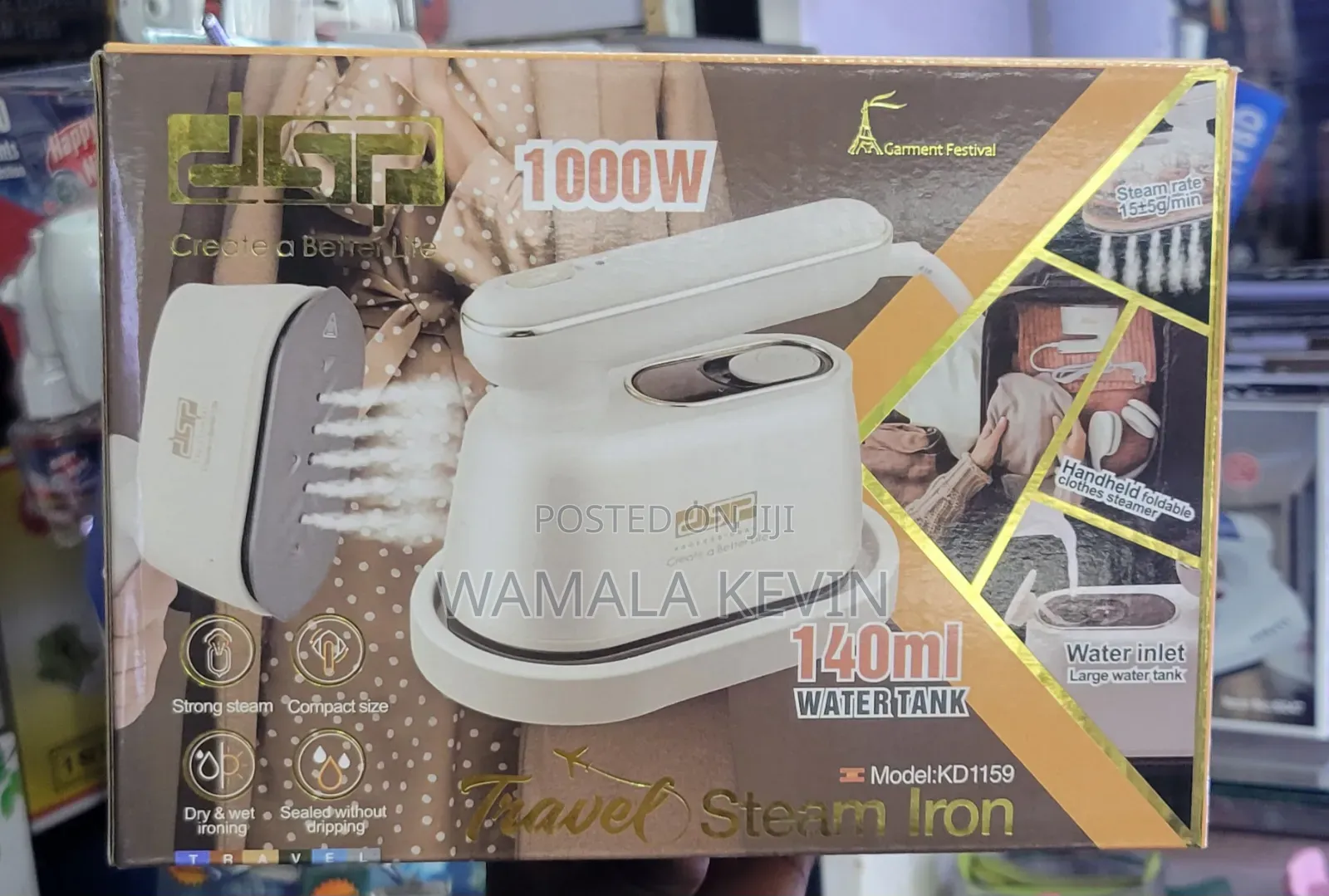 Foldable Travel Stream Iron