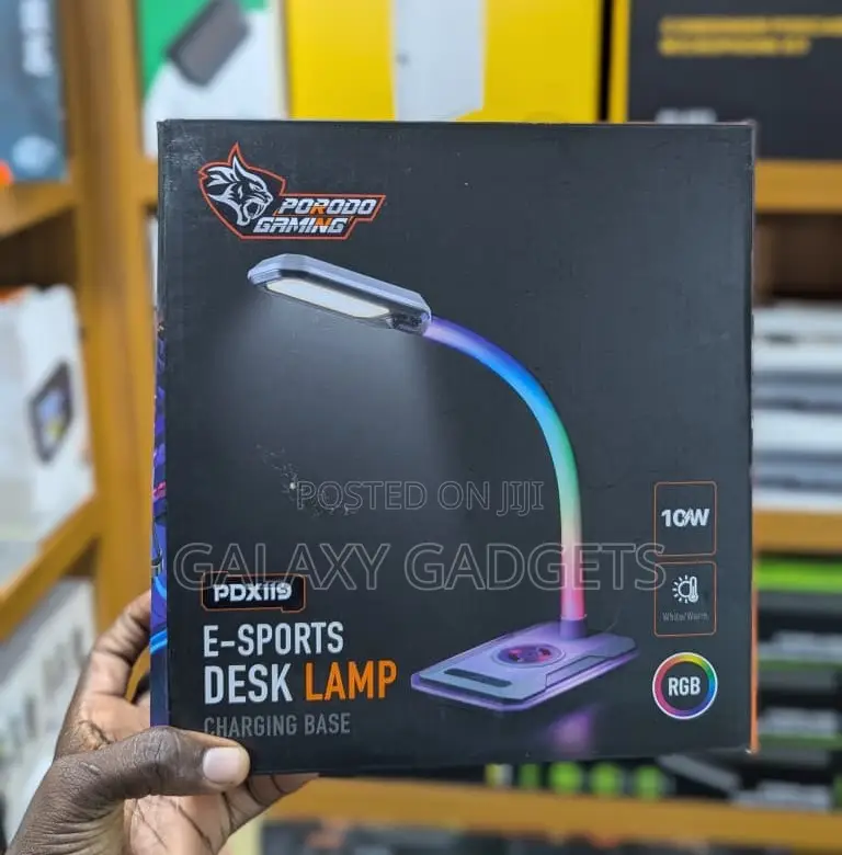Porodo Gaming Multifunctional Esports Desk Lamp With Wireless Charge