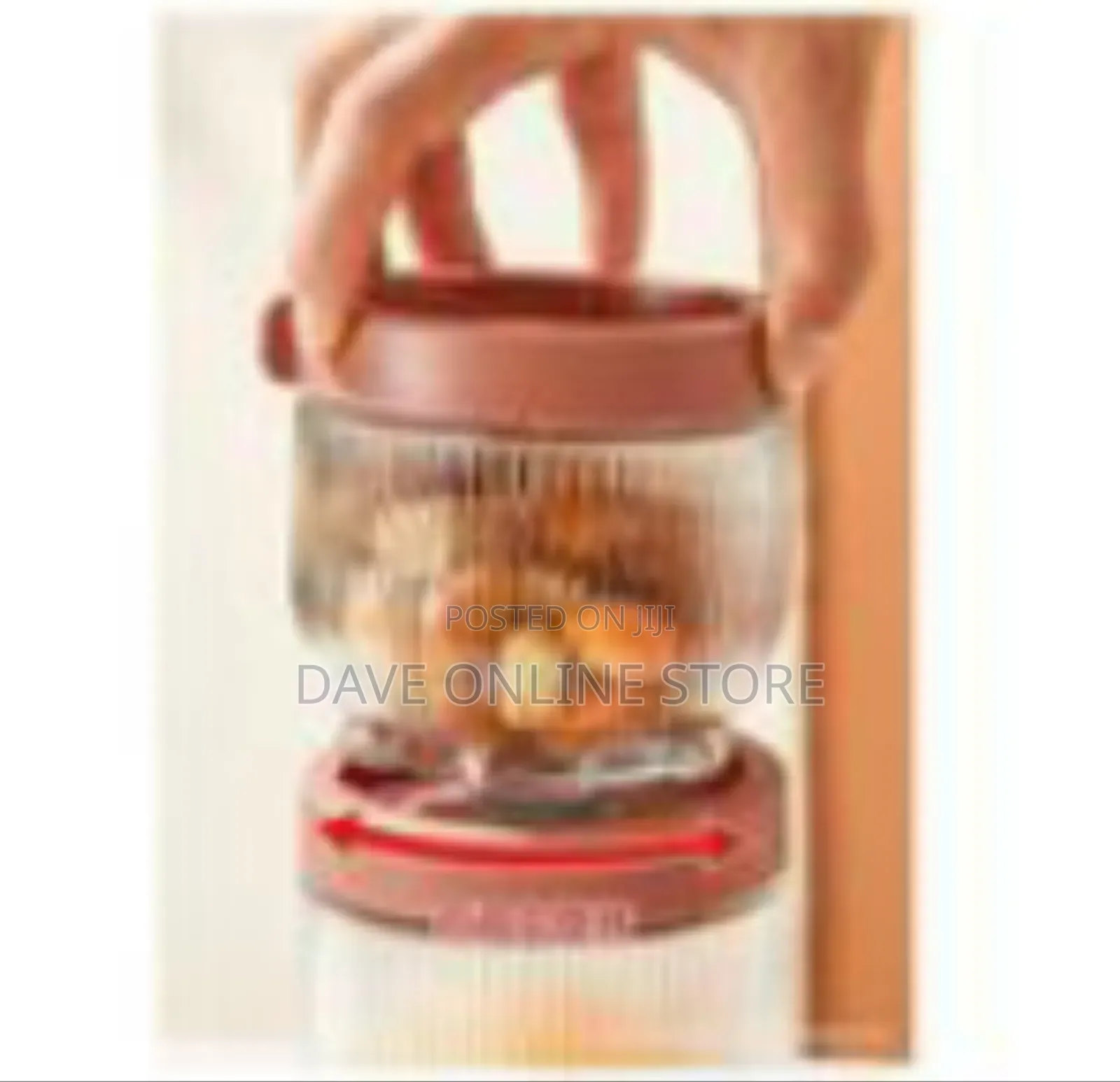 Aglaiia Ribbed Clear Storage Container Set With Colored Lids (3-Pack)