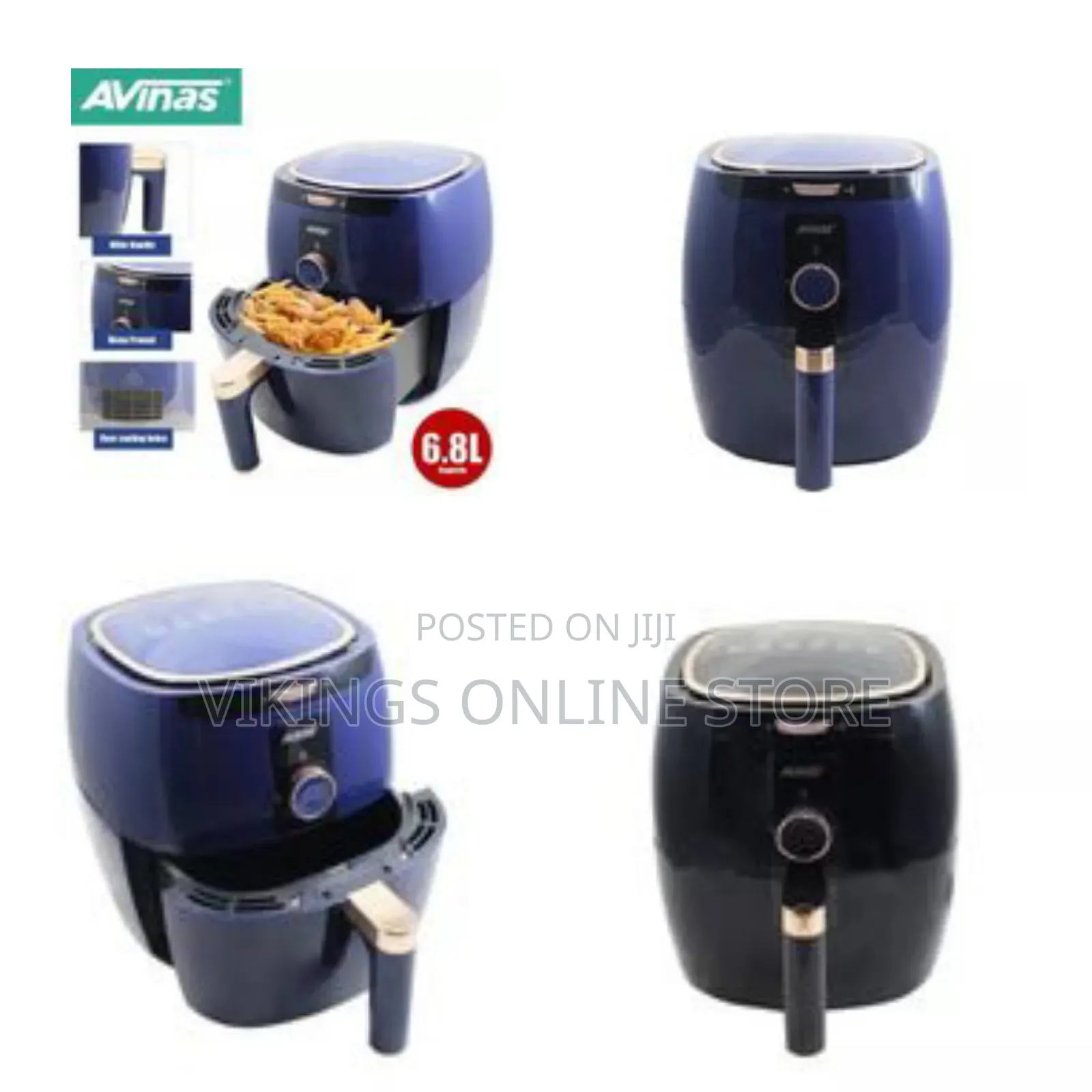Avinas Multi-Functional Electric Oil Free Air Fryer Oven 6.8l