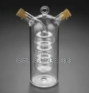 Decorative Dual Glass Oil Vinegar Cruet With Grape Insert