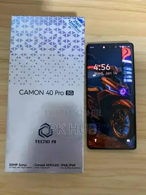 New Tecno Camon 40 Pro 5G 256 GB Black