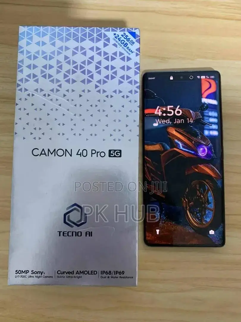 New Tecno Camon 40 Pro 5G 256 GB Black