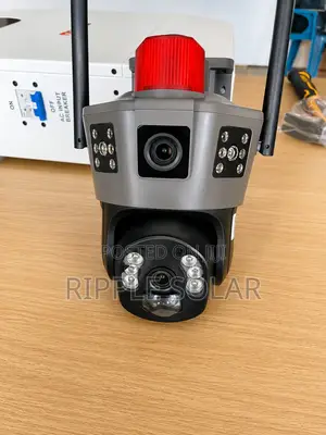 Wifi Solar Ptz Security Camera With Siren Solar Panel – Outdoor Cctv