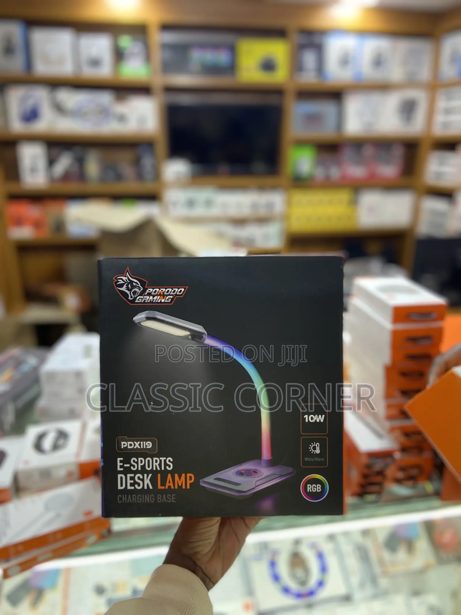 Porodo Gaming Multifunctional E-Sports Desk Lamp With Wireless Charger