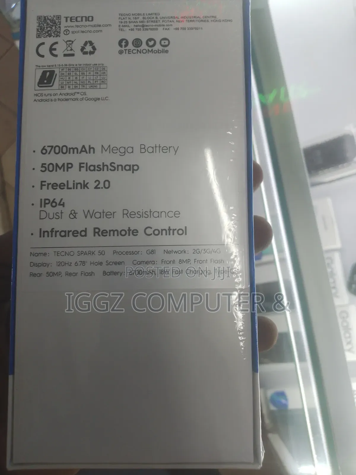 New Tecno Spark 50 128 GB Black