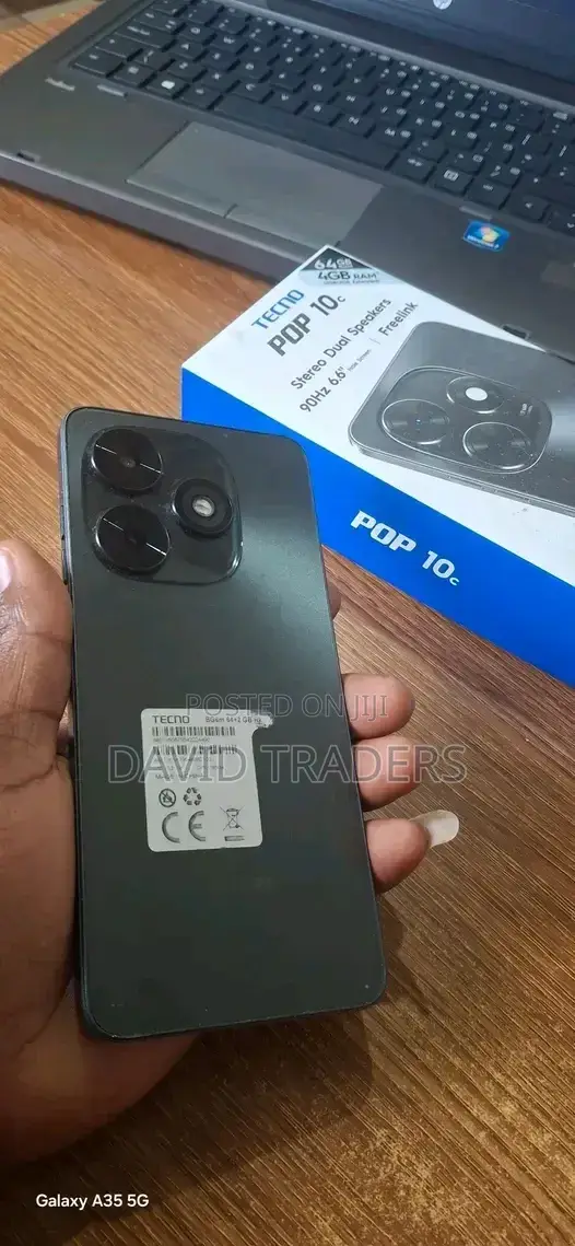 New Tecno Pop 10C 128 GB Black