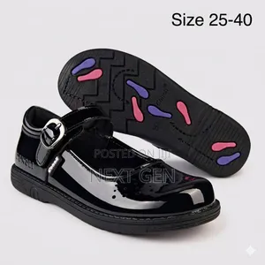 Girls Black School Shoes