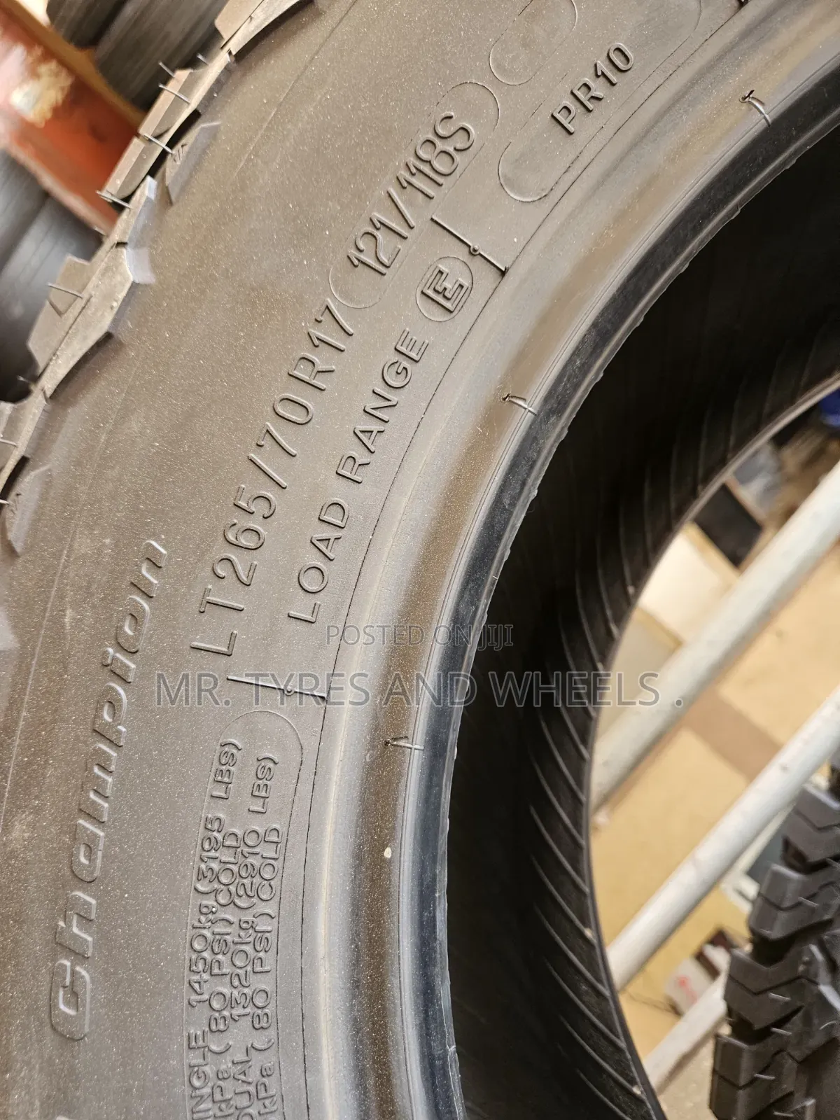 265 70 R17 Gdrichbf Wide Enough to Rise Ur Car and in a Very Gd Type 