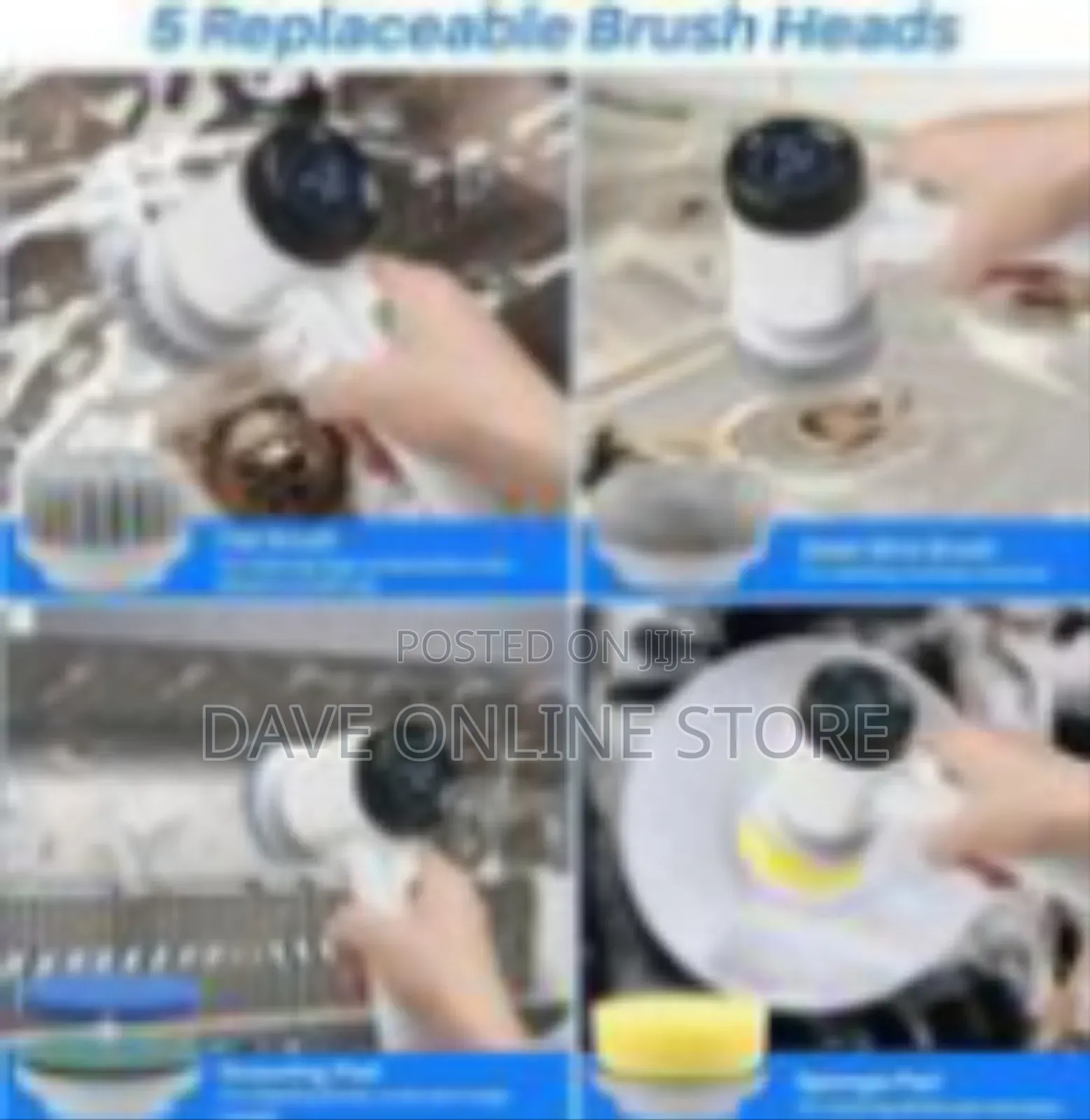 5-in-1 Electric Spinning Cleaning Brush Set