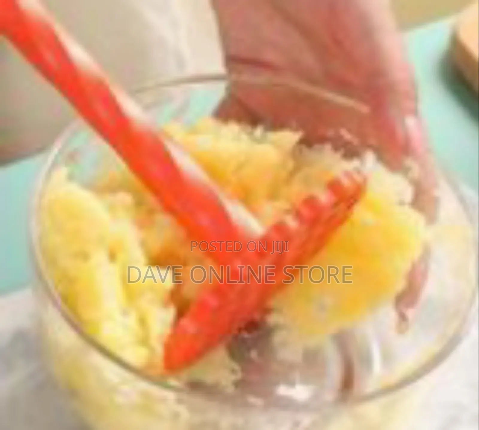 Ergonomic Manual Food Masher With Honeycomb Head