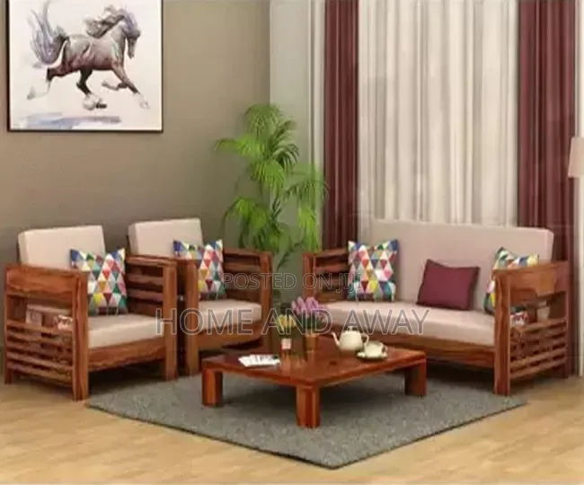 Natural Wood 5 Seaters Wooden Sofa Chairs in Any Colour 1,800,000/-