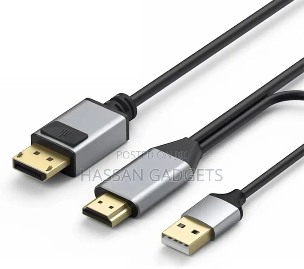 Hdmi to Displayport Cable With Usb Power 30hrz Hdmi to Dp Converter