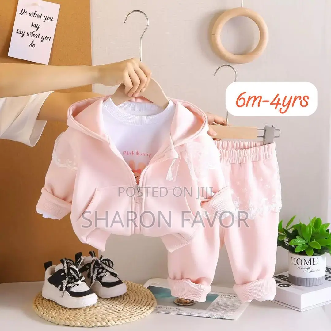 Pink 3pc Toddler Outfits