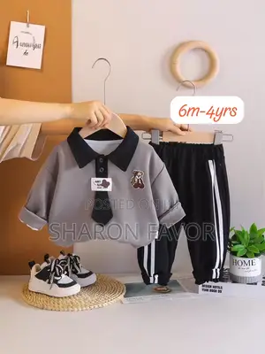 Casual Polo Collar Sweater Shirts and Joggers