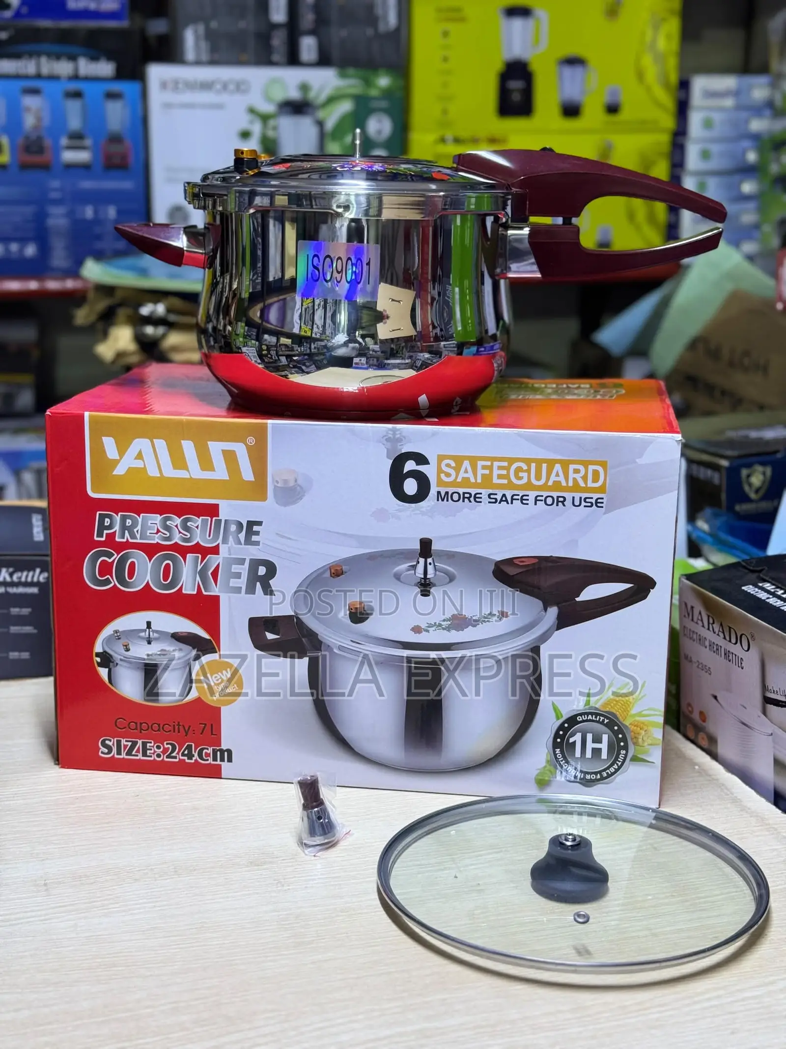 Yalun Brand Stainless Steel Pressure Cookers With a 7-Liter Capacity
