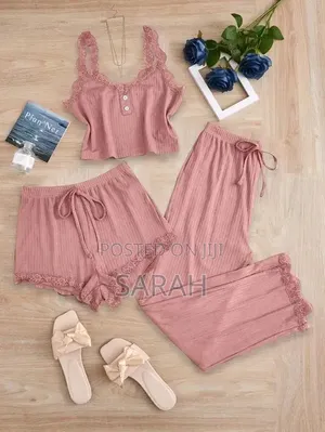 Women's 3-Piece Pajama Set