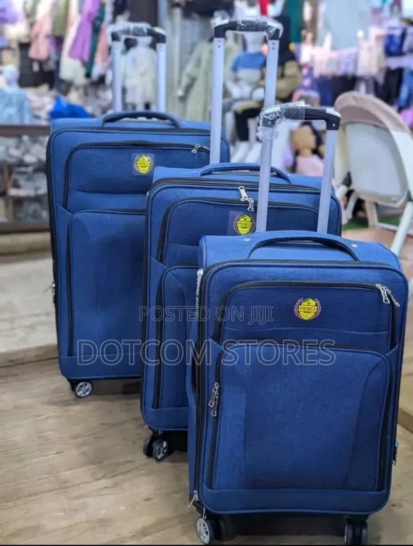 Set of 3 in 1 Fabric Suitcases