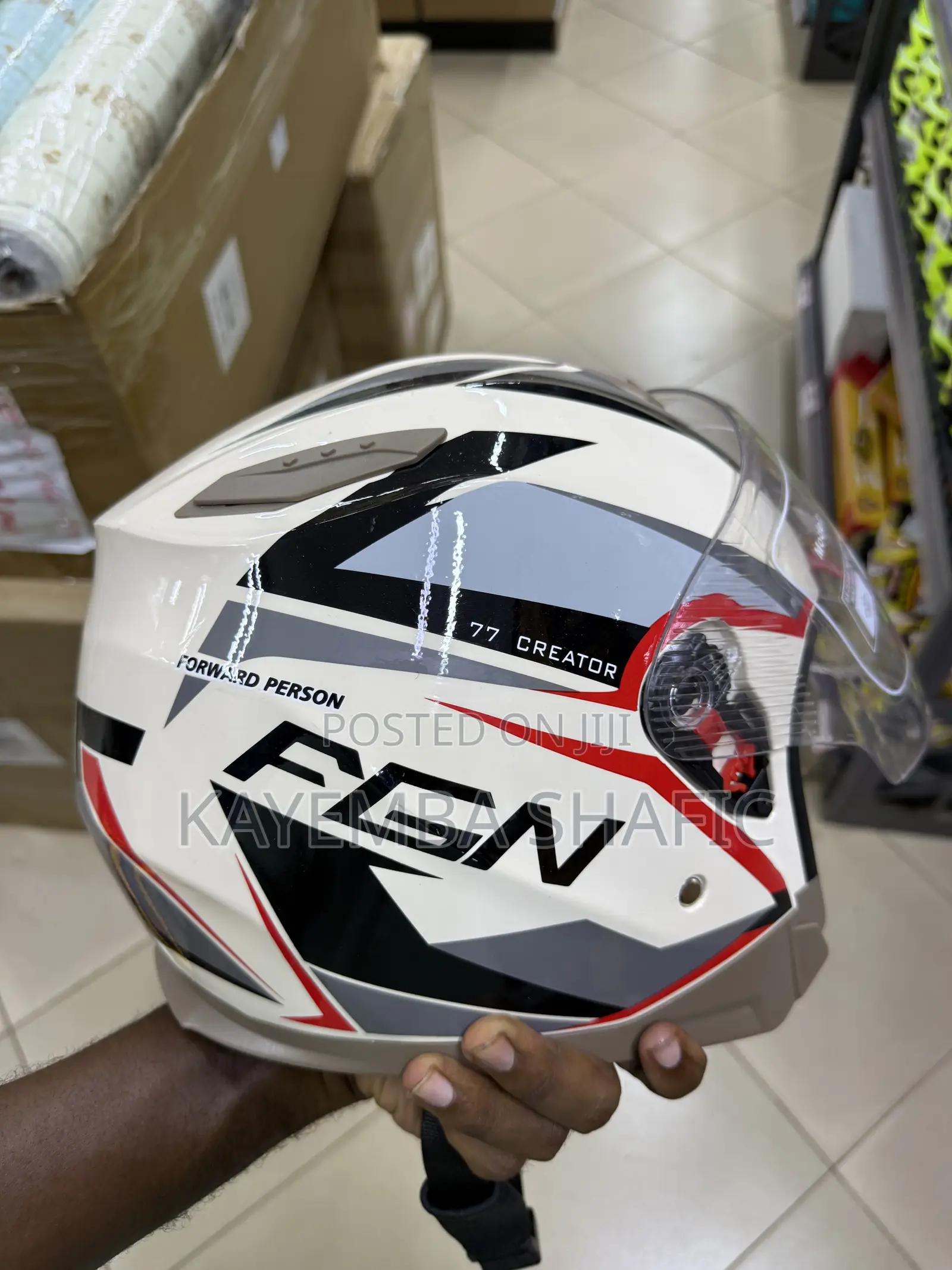 Brand New FGN 77 Creator Dual-Visor Open Face Motorcycle Helmet