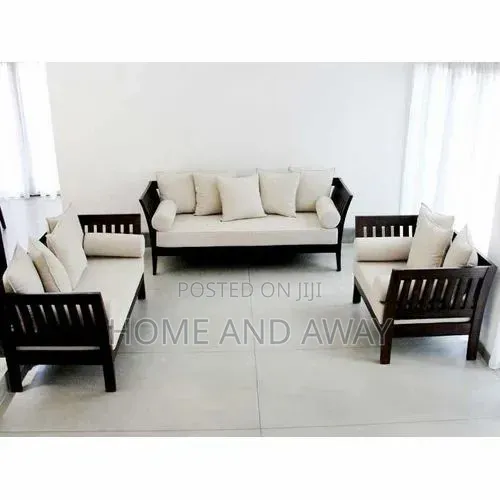 Black 6 Seaters Wooden Sofa Chairs in Any Colour